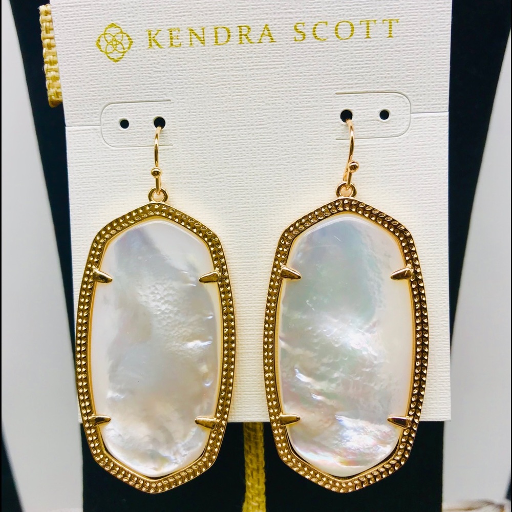 Kendra Scott Danielle Ivory pearl earrings Rose Gold Plated